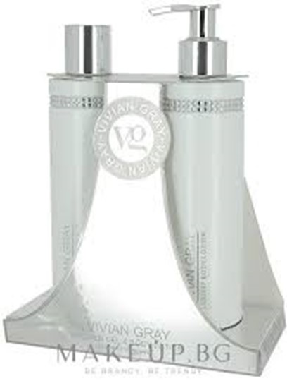 Picture of VIVIAN GRAY WHITE CRYSTAL LUXURY SHOWER SET